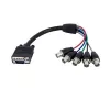 StarTech.com 1 ft Coax HD15 VGA to 5 BNC RGBHV Monitor kaabel - M/F