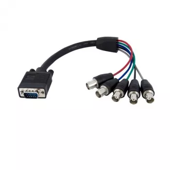 StarTech.com 1 ft Coax HD15 VGA to 5 BNC RGBHV Monitor kaabel - M/F
