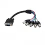 StarTech.com 1 ft Coax HD15 VGA to 5 BNC RGBHV Monitor kaabel - M/F