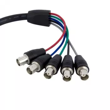 StarTech.com 1 ft Coax HD15 VGA to 5 BNC RGBHV Monitor kaabel - M/F