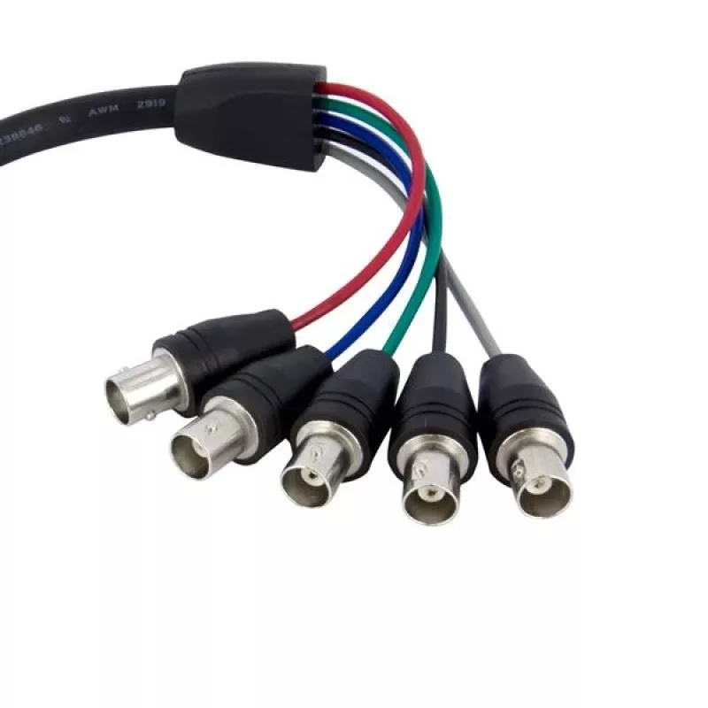 StarTech.com 1 ft Coax HD15 VGA to 5 BNC RGBHV Monitor kaabel - M/F