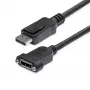 StarTech.com 3 jala (1 m) paneelmonteeritav DisplayPort kaabel – 4K x 2K – DisplayPort 1.2 pikenduskaabel isane-emane – DP videopikendusjuhe paneelmonteeritava DP-pistikuga – DP monitorikaabel