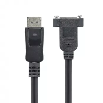 StarTech.com 3 jala (1 m) paneelmonteeritav DisplayPort kaabel – 4K x 2K – DisplayPort 1.2 pikenduskaabel isane-emane – DP videopikendusjuhe paneelmonteeritava DP-pistikuga – DP monitorikaabel