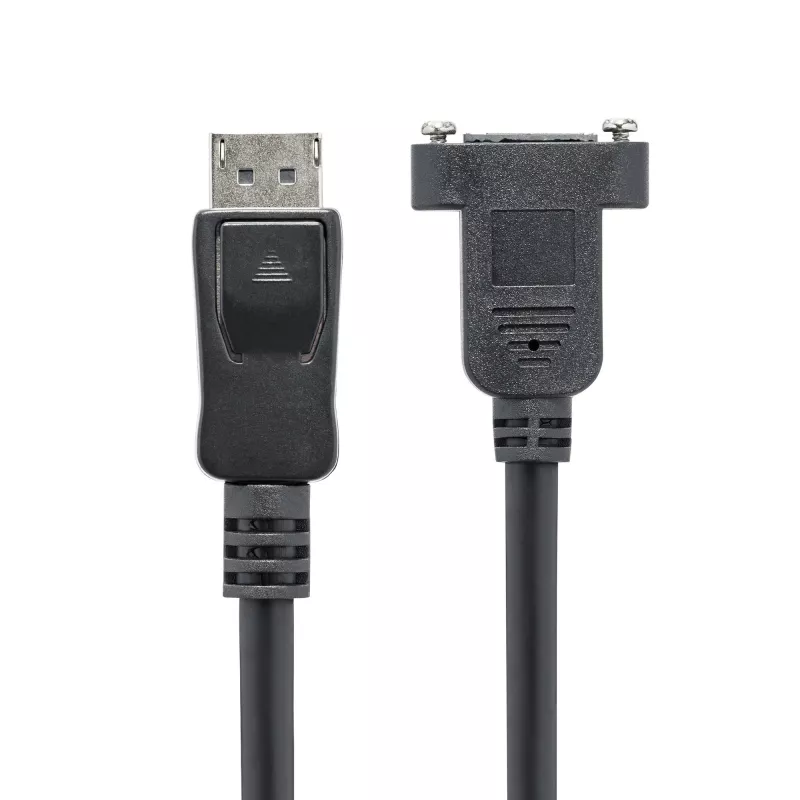 StarTech.com 3 jala (1 m) paneelmonteeritav DisplayPort kaabel – 4K x 2K – DisplayPort 1.2 pikenduskaabel isane-emane – DP videopikendusjuhe paneelmonteeritava DP-pistikuga – DP monitorikaabel