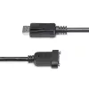 StarTech.com 3 jala (1 m) paneelmonteeritav DisplayPort kaabel – 4K x 2K – DisplayPort 1.2 pikenduskaabel isane-emane – DP videopikendusjuhe paneelmonteeritava DP-pistikuga – DP monitorikaabel
