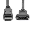 StarTech.com 3 jala (1 m) paneelmonteeritav DisplayPort kaabel – 4K x 2K – DisplayPort 1.2 pikenduskaabel isane-emane – DP videopikendusjuhe paneelmonteeritava DP-pistikuga – DP monitorikaabel