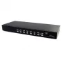 StarTech.com 8-pordiline raamile paigaldatav USB VGA KVM-lüliti heliga (helikaablid kaasas)