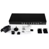 StarTech.com 8-pordiline 1U rackimisse paigaldatav USB KVM-lüliti koos OSD-ga, 1920 x 1440 pikslit, rackimisse paigaldatav, 1U, must