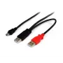 StarTech.com 6 jala pikkune USB Y-kaabel välisele kõvakettale – USB A mini-B-le