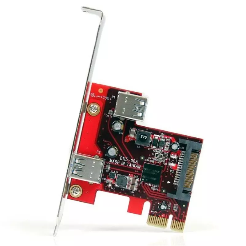 StarTech.com 2-pordiline PCI Express SuperSpeed USB 3.0 kaart UASP-toega – 1 sisemine, 1 väline