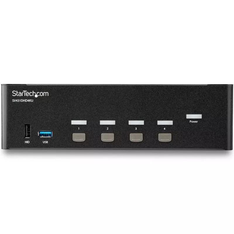 StarTech.com 4-pordiline HDMI KVM-lüliti – 4K 30 Hz – kaks ekraani