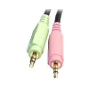 StarTech.com 6 jala pikkune 4-ühes USB DisplayPort KVM-kaabel heli ja mikrofoniga