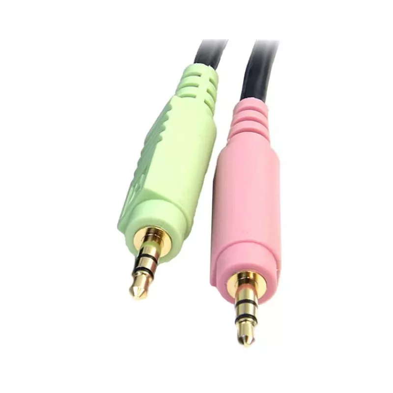 StarTech.com 6 jala pikkune 4-ühes USB DisplayPort KVM-kaabel heli ja mikrofoniga