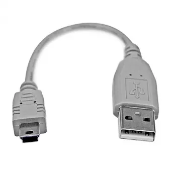 StarTech.com 6in Mini USB 2.0 kaabel - A Mini B-le, 0,152 m, USB A, Mini-USB B, USB 2.0, Isane/Isane, Hall