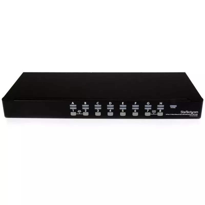 StarTech.com 16 pordiga 1U rack-monteeritav USB KVM-lüliti komplekt ekraanimenüü ja kaablitega