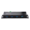 StarTech.com 4-pordiline tööstuslik USB 3.0 jaotur ESD-kaitsega~4-pordiline USB 3.0 jaotur - 5 Gbps - metallist tööstuslik USB-A jaotur - seinale või lauale kinnitatav USB-andmejaotur - TAA-le vastav USB-laiendusjaotur