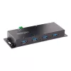 StarTech.com 4-pordiline tööstuslik USB 3.0 jaotur ESD-kaitsega~4-pordiline USB 3.0 jaotur - 5 Gbps - metallist tööstuslik USB-A jaotur - seinale või lauale kinnitatav USB-andmejaotur - TAA-le vastav USB-laiendusjaotur