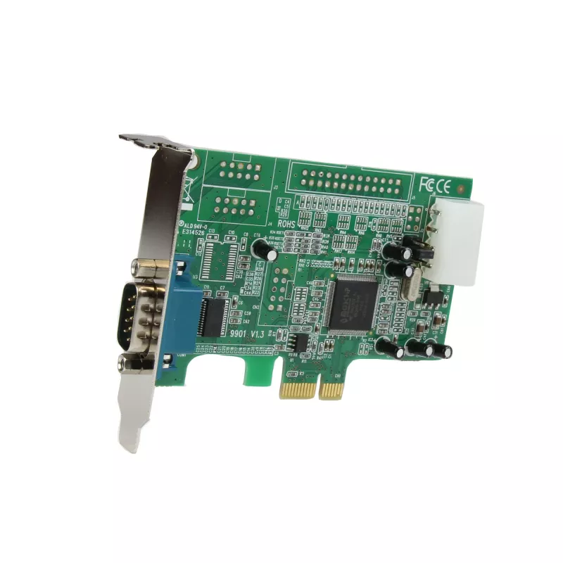 StarTech.com 1-pordine PCI Express RS232 jadaliidese adapterkaart - PCIe RS232 jadaliidese hostkontrolleri kaart - PCIe jadaliidesele DB9 - 16550 UART - madalprofiiliga laienduskaart - Windows ja Linux