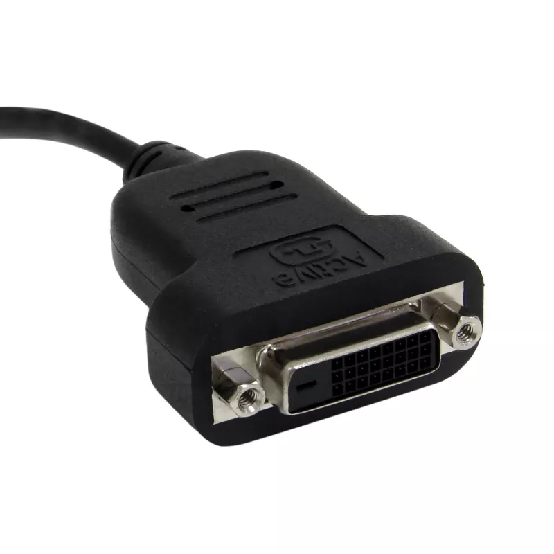 StarTech.com Mini DisplayPort-DVI-adapter – aktiivne Mini DisplayPort-DVI-D-adaptermuundur – 1080p video – mDP- või Thunderbolt 1/2 Maci/arvuti DVI-kuvaridongel, mDP-DVI ühekanaliline