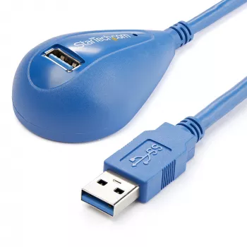StarTech.com 1,5 m töölaua SuperSpeed USB 3.0 pikenduskaabel - A-A-pistik/emane