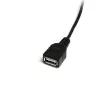 StarTech.com 1 ft Mini USB 2.0 kaabel - USB A to Mini B F/M, 0,3 m, USB A, Mini-USB B, isane/emane, 0,48 Gbit/s, must