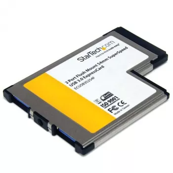 StarTech.com 2-pordiline süvistatav ExpressCard 54 mm SuperSpeed USB 3.0 kaardiadapter UASP toega