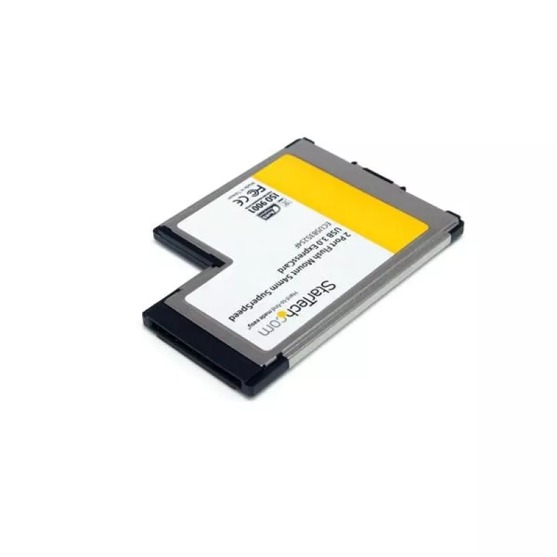StarTech.com 2-pordiline süvistatav ExpressCard 54 mm SuperSpeed USB 3.0 kaardiadapter UASP toega