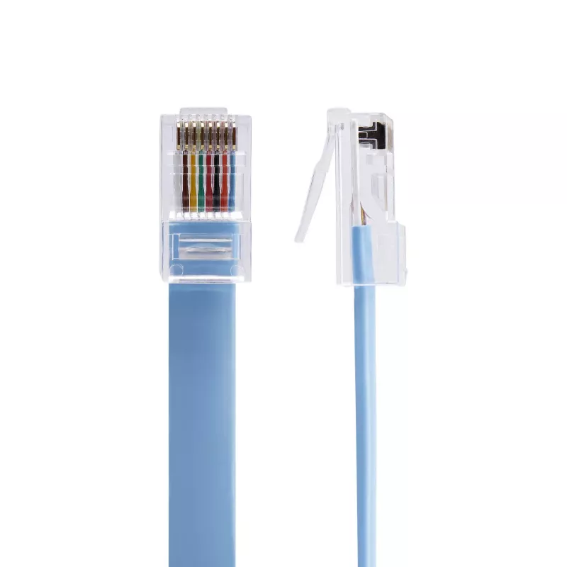 StarTech.com 6 jala pikkune Cisco konsooli rullkaabel - RJ45 M/M, 1,8 m, RJ-45, RJ-45, sinine