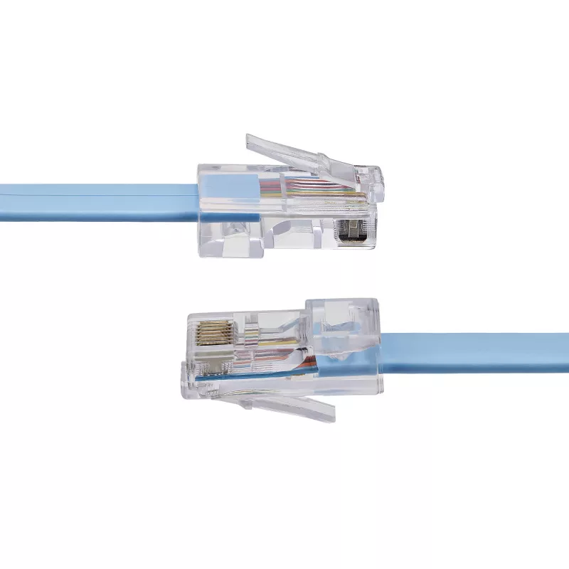 StarTech.com 6 jala pikkune Cisco konsooli rullkaabel - RJ45 M/M, 1,8 m, RJ-45, RJ-45, sinine