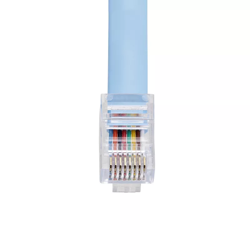StarTech.com 6 jala pikkune Cisco konsooli rullkaabel - RJ45 M/M, 1,8 m, RJ-45, RJ-45, sinine