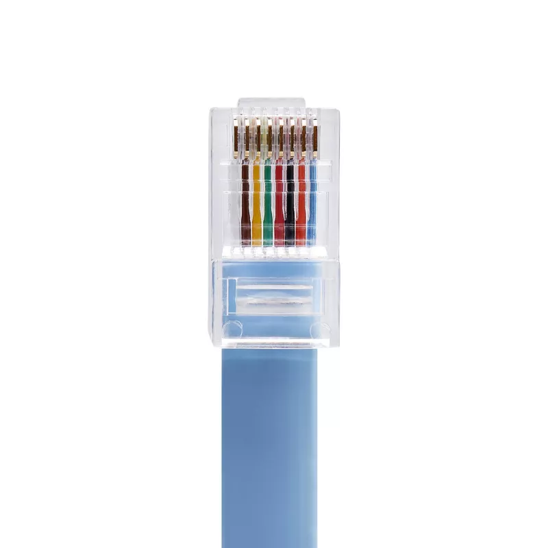 StarTech.com 6 jala pikkune Cisco konsooli rullkaabel - RJ45 M/M, 1,8 m, RJ-45, RJ-45, sinine