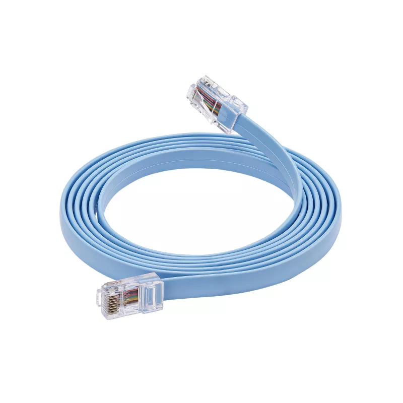 StarTech.com 6 jala pikkune Cisco konsooli rullkaabel - RJ45 M/M, 1,8 m, RJ-45, RJ-45, sinine