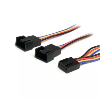 StarTech.com 12-tolline 4 kontaktiga ventilaatori toitejagaja kaabel - F/M, Molex (4 kontakti), Molex (4 kontakti), 0,31 m, isane, emane, mitmevärviline