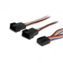 StarTech.com 12-tolline 4 kontaktiga ventilaatori toitejagaja kaabel - F/M, Molex (4 kontakti), Molex (4 kontakti), 0,31 m, isane, emane, mitmevärviline
