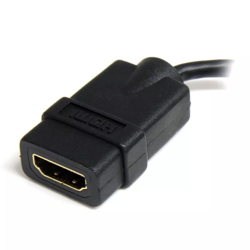 StarTech.com Micro HDMI – HDMI adapter – 4K 30 Hz video – vastupidav kiire Micro HDMI tüüp-D – HDMI 1.4 muundur / kaabliadapter dongel – Ultra HD HDMI monitorid, telerid ja ekraanid – E/I