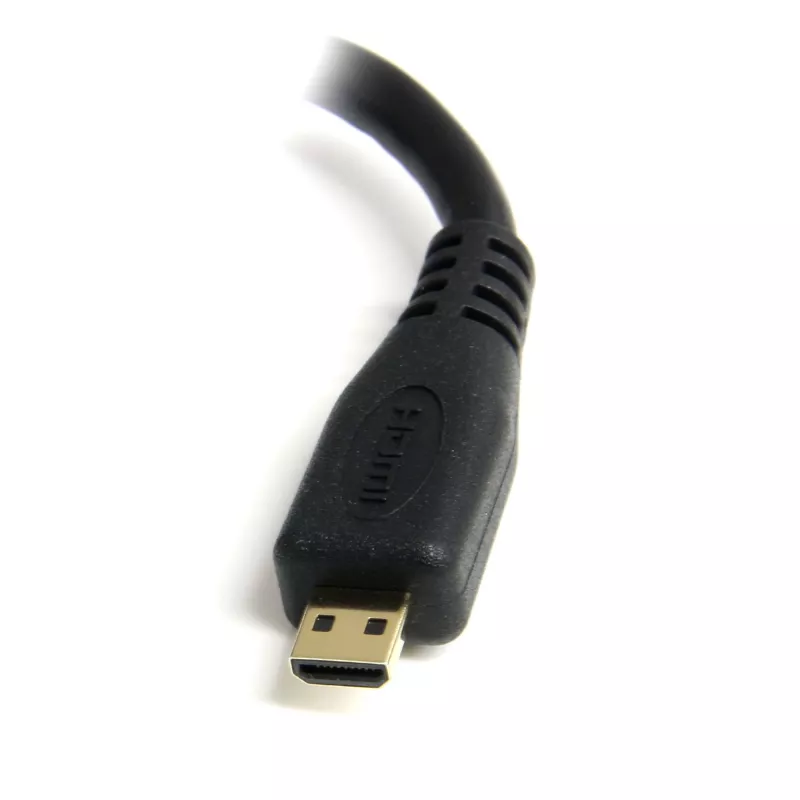 StarTech.com Micro HDMI – HDMI adapter – 4K 30 Hz video – vastupidav kiire Micro HDMI tüüp-D – HDMI 1.4 muundur / kaabliadapter dongel – Ultra HD HDMI monitorid, telerid ja ekraanid – E/I