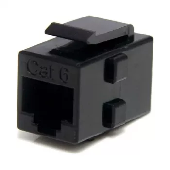 StarTech.com Cat 6 RJ45 võtmehoidja võrgupistik - F/F, Must, RJ-45, RJ-45, 90 mm, 125 mm, 2 mm