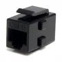 StarTech.com Cat 6 RJ45 võtmehoidja võrgupistik - F/F, Must, RJ-45, RJ-45, 90 mm, 125 mm, 2 mm