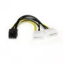 StarTech.com 6-tolline LP4 8-kontaktilisele PCI Expressi videokaardi toitekaabli adapter