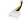 StarTech.com 6-tolline LP4 8-kontaktilisele PCI Expressi videokaardi toitekaabli adapter