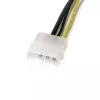 StarTech.com 6-tolline LP4 8-kontaktilisele PCI Expressi videokaardi toitekaabli adapter