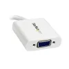 StarTech.com Mini DisplayPort–VGA-adapter – aktiivne Mini-DP–VGA-muundur – 1080p-video – mDP või Thunderbolt 1/2 Mac/PC VGA-kuvarile/projektorile/ekraanile – mDP 1.2–VGA-dongel – valge