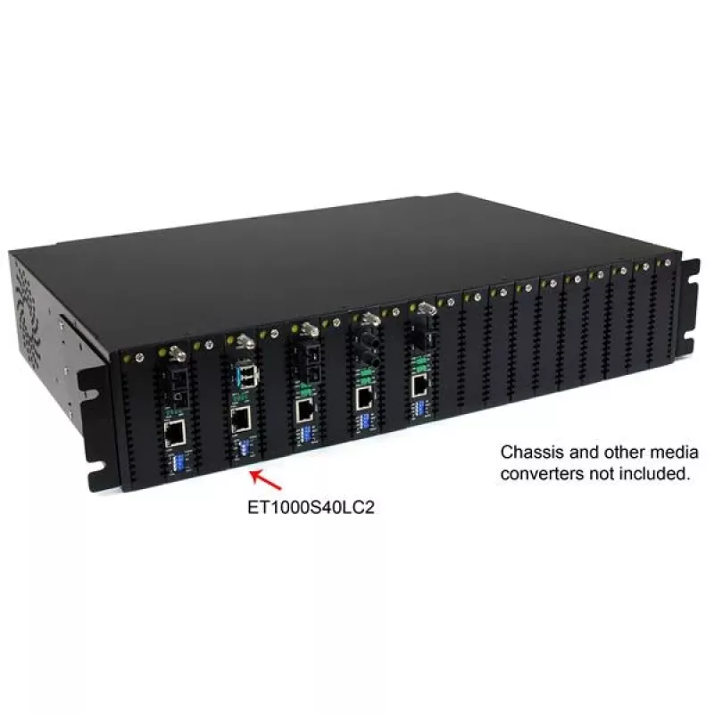 StarTech.com 1000 Mbps Gigabit Single Mode Fiibermeediumimuundur LC 40 km