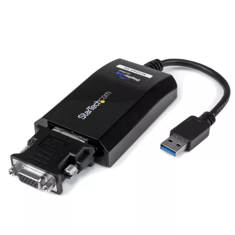 StarTech.com USB 3.0 DVI/VGA adapter – 2048x1152, 3.2 Gen 1 (3.1 Gen 1), USB Type-A, DVI-väljund, 2048 x 1152 pikslit