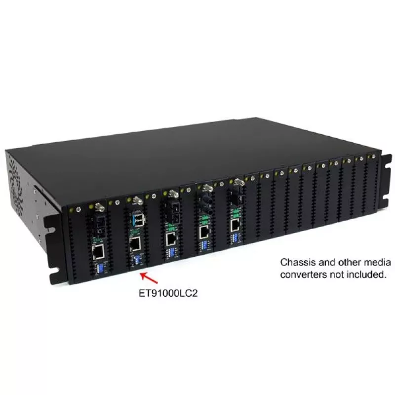 StarTech.com fiibermeedia muundur Gigabit 1000Mbps MM kiud LC 550m