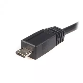 StarTech.com 0,5 m Micro-USB-kaabel - A kuni Micro B, 0,5 m, USB A, Micro-USB B, USB 2.0, isane/isane, must