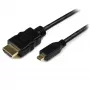 StarTech.com 1 m mikro-HDMI-HDMI-kaabel Ethernetiga – 4K 30 Hz video – vastupidav kiire mikro-HDMI tüüp D HDMI 1.4 adapterkaabel/muundurjuhe – UHD HDMI monitorid/telerid/kuvarid – isane/isane