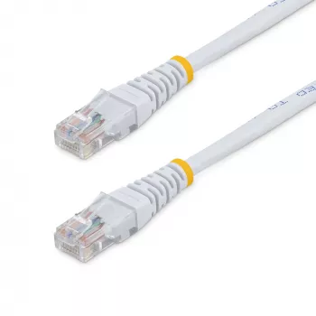 StarTech.com 15m Cat5e valge vormitud RJ45 UTP Cat 5e patch-kaabel - 15 m patch-juhe