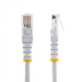 StarTech.com 15m Cat5e valge vormitud RJ45 UTP Cat 5e patch-kaabel - 15 m patch-juhe