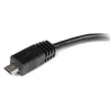 StarTech.com 6in Micro USB to Mini USB adapterkaabel M/F, 0,15 m, Mini-USB B, Micro-USB A, Isane/Emane, Must